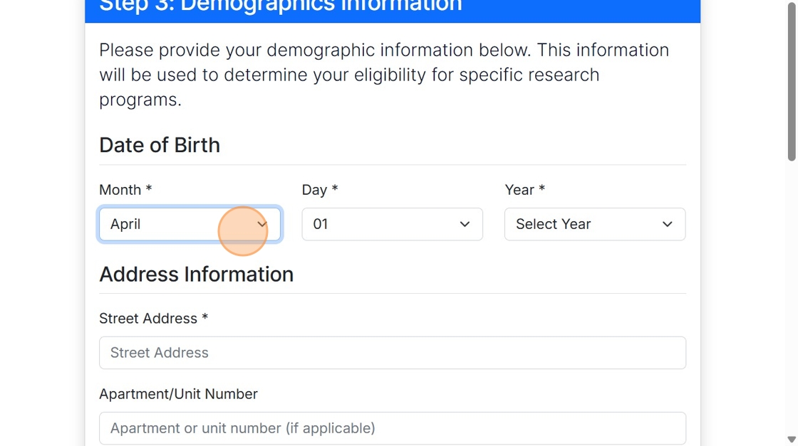 Enter Your Information